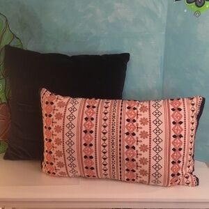 Navy Blue and Pink pillow set